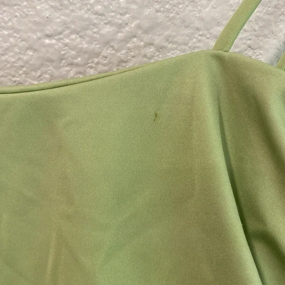 Tularosa Green Ruched One-Piece Swimsuit, Luella One Piece in Green Moss size Xs - Picture 7 of 11